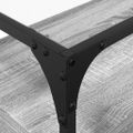 vidaXL TV skrinka sklenená doska sivá sonoma 98x35x51 cm kompoz. drevo