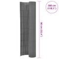 vidaXL Obojstranný záhradný plot, PVC 90x300 cm, sivý