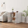 vidaXL Komoda vysoký lesk biela 80x33x70 cm spracované drevo