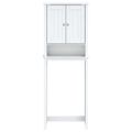 vidaXL Záchodový úložný priestor BERG biely 60x27x164,5 cm masív