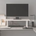 vidaXL Stojan na monitor biely 50x27x15 cm masívna borovica