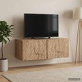 vidaXL Nástenná TV skrinka 78,5 x 41 x 30 cm Dub artisan
