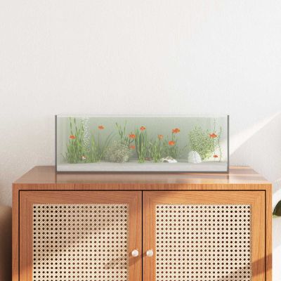 vidaXL Akvárium s úložiskom Priehľadná 60 x 20 x 20 cm Sklo