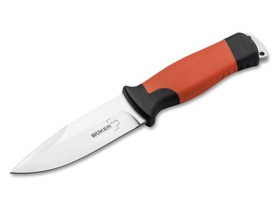 Böker Plus 02BO014 Outdoorsman XL outdoorový nôž 11,3 cm, oranžová, guma