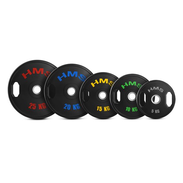 Sada pogumovaných olympijských kotúčov HMS TOG25 2 x 25 kg
