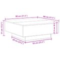 vidaXL Konferenčný stolík Staré drevo 80 x 80 x 31 cm