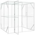 vidaXL Klietka pre vtákov Antracit 209 x 202 x 214 cm Pozinkovaná oceľ