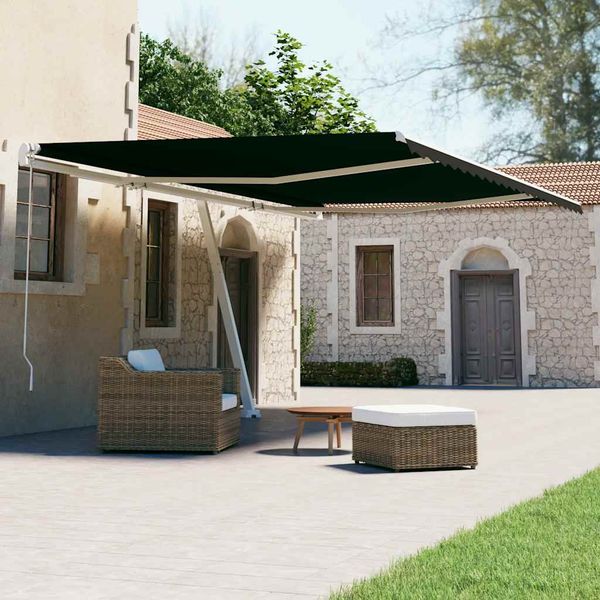 vidaXL Samostatne stojaca automatická markíza 600x300 cm antracitová