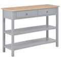 vidaXL Komoda z drevotriesky sivá 110x35x80 cm