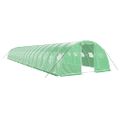 vidaXL Fóliovník s oceľovým rámom zelený 72 m² 18x4x2 m
