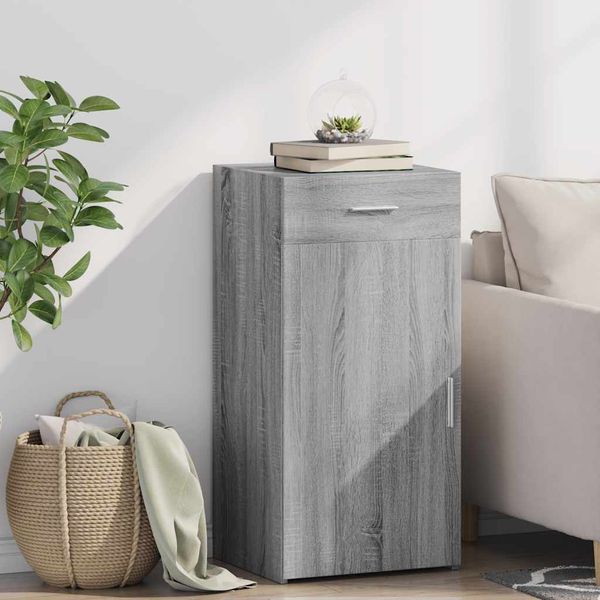 vidaXL Komoda sivý dub sonoma 45x42,5x93 cm kompozitné drevo