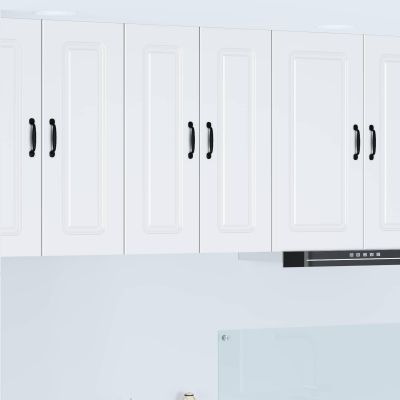 vidaXL Dvierka na umývačku Kalmar 2 pcs Biela 30 x 31 x 80 cm