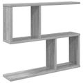 vidaXL Stenná polica Sivý Sonoma 60 x 12 x 50,5 cm Kompozitné drevo