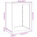 vidaXL Regál na krbové drevo 60x40x80 cm, nehrdzavejúca oceľ