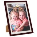 vidaXL Fotorámiky na stenu alebo stôl 3 ks tmavočervené 50x60 cm