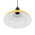 VidaXL Závesná lampa výškovo nastaviteľná E27 lesk žltá Ø 31 cm kov