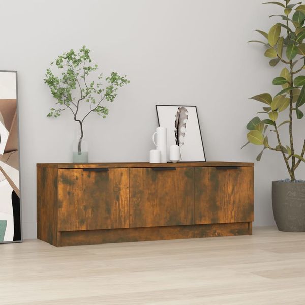 vidaXL TV skrinka, tmavý dub 102x35x36,5 cm, kompozitné drevo