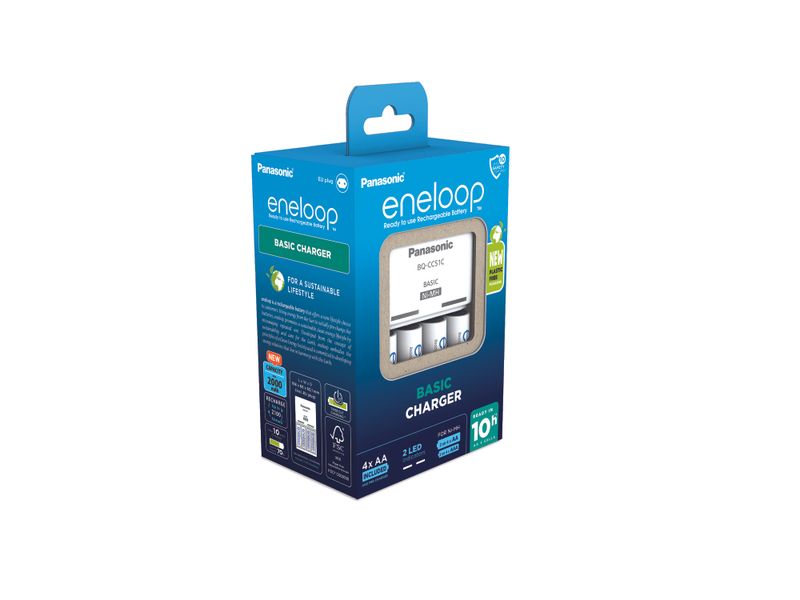 Panasonic Eneloop EKO nabíjačka batérií BQ-CC51 + AAA nabíjateľné batérie 4ks