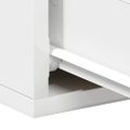 vidaXL Nástenné nočné stolíky 2 ks, biele 40x30x15cm, kompozitné drevo