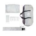 vidaXL Stan s moskytiérou so strechou Sivá 434 x 434 x 230 cm