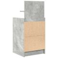 vidaXL Nočné skrinky s 2 zásuvkami 2 ks betónovo sivé 38x34x80 cm