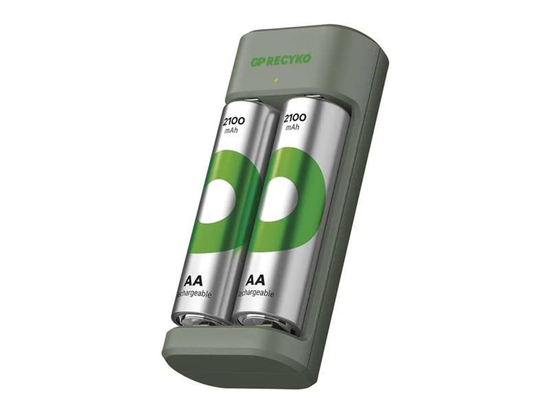 Nabíjačka batérií GP Eco E221 +  2xAA ReCyko 2100