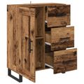 vidaXL Servírovacia skriňa so zásuvkou Staré drevo 69,5 x 34 x 90 cm