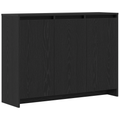 vidaXL Servírovacia skriňa Čierna 102 x 29.5 x 75 cm Kompozitné drevo