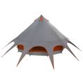 vidaXL Teepee stan pre 5 osôb 5-miestny Šedá a oranžová