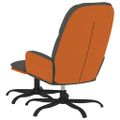 vidaXL Relaxačné kreslo s podnožkou tmavosivé látka