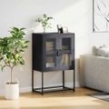 vidaXL Highboard Antracit 68x39x107 cm Oceľ