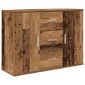 vidaXL Komoda staré drevo 90x29,5x65 cm kompozitné drevo