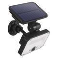 LED solárny reflektor EMOS ZG131S SPILO s pohybom čidlom, čierna, teplá biela