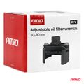 Nastaviteľný kľúč na olejový filter 60–80 mm CrV AMiO-04954