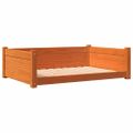 vidaXL Pelech pre psa voskovohnedý 95,5x65,5x28 cm masívna borovica