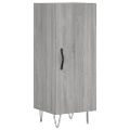 vidaXL Komoda sivý dub sonoma 34,5x34x90 cm spracované drevo