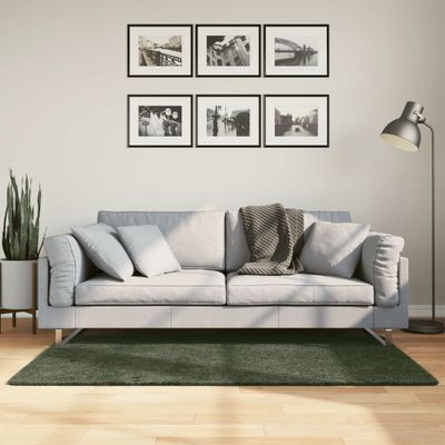 vidaXL Koberec HUARTE krátky vlas mäkký umývateľný zelený 80x150 cm