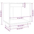 vidaXL Nočné stolíky 2 ks čierne 40x30x40 cm masívne borovicové drevo