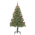 vidaXL Vianočný stromček Zelená 180 cm PVC