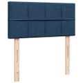 vidaXL Posteľný rám boxspring s matracom modrý 90x190 cm látka