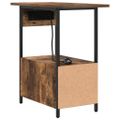 vidaXL Nočný stolík Dymová dub 60 x 30 x 61 cm Kompozitné drevo