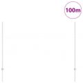 vidaXL Hexagonálny plot s stĺpom 100 x 1,5 m Pozinkovaná oceľ