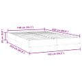vidaXL Rám postele bez matraca Tmavo zelená 140x220 cm Zamat