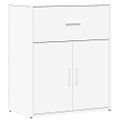 vidaXL Komoda biela 60x31x70 cm kompozitné drevo