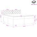 vidaXL Posteľ boxspring s matracom Svetlosivá 200 x 200 cm Látka