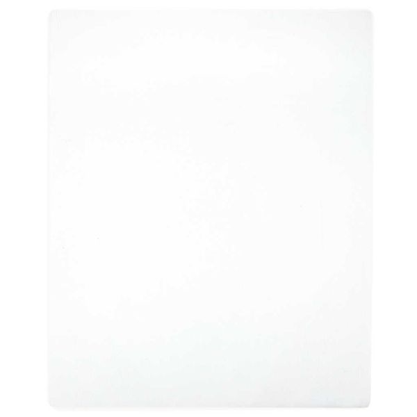vidaXL Priliehavé prestieradlo Jersey biele 160x200 cm bavlna