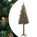 vidaXL Úzky vianočný stromček Zelená 180 cm