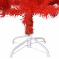 vidaXL Umelý vianočný stromček so stojanom, červený 120 cm, PVC
