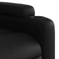 vidaXL Elektrické masážne sklápacie kreslo čierne umelá koža