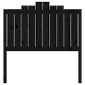 vidaXL Čelo postele čierne 106x4x110 cm masívna borovica